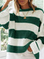 Round Neck Long Sleeve Sweater Trendsi