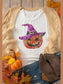 Sequin Pumpkin Round Neck Short Sleeve T-Shirt nicholesgifts