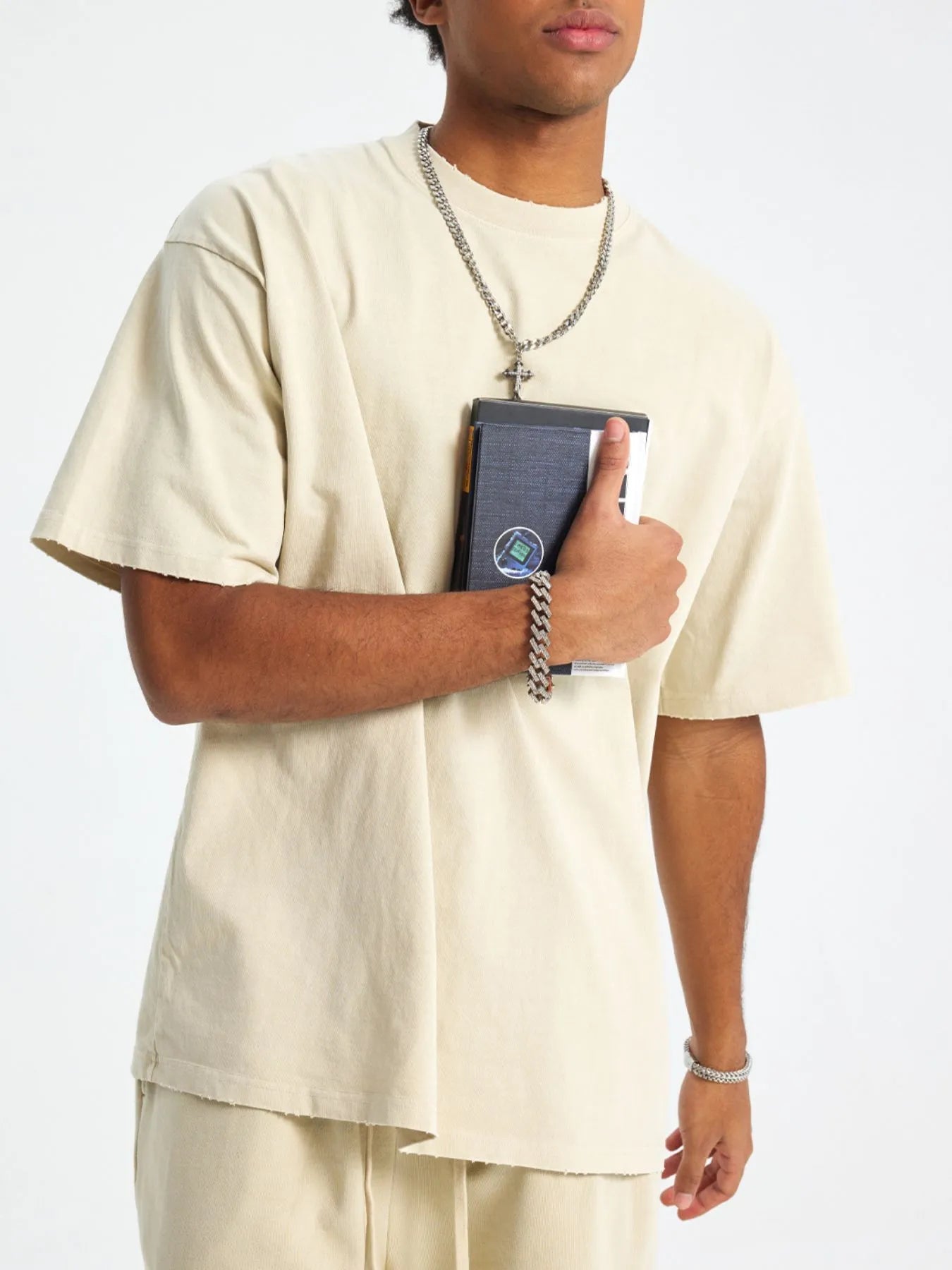 Men's Casual Oversized Cotton T-Shirt NicholesGifts