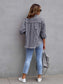 Distressed Drop Shoulder Denim Jacket nicholesgifts