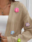 Floral Long Sleeve Open Front Cardigan nicholesgifts