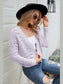 Open Front Cuffed Cropped Cardigan nicholesgifts