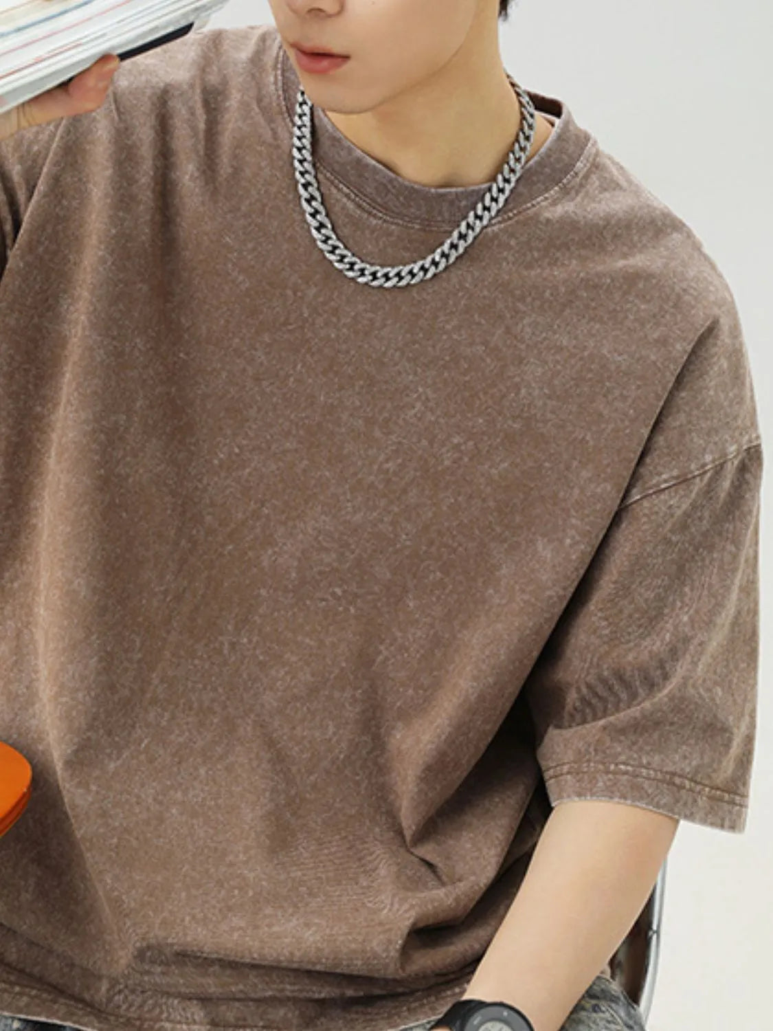 Men's Round Neck Half Sleeve T-Shirt Trendsi