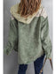 Women Snap Front Hooded Corduroy Shacket nicholesgifts