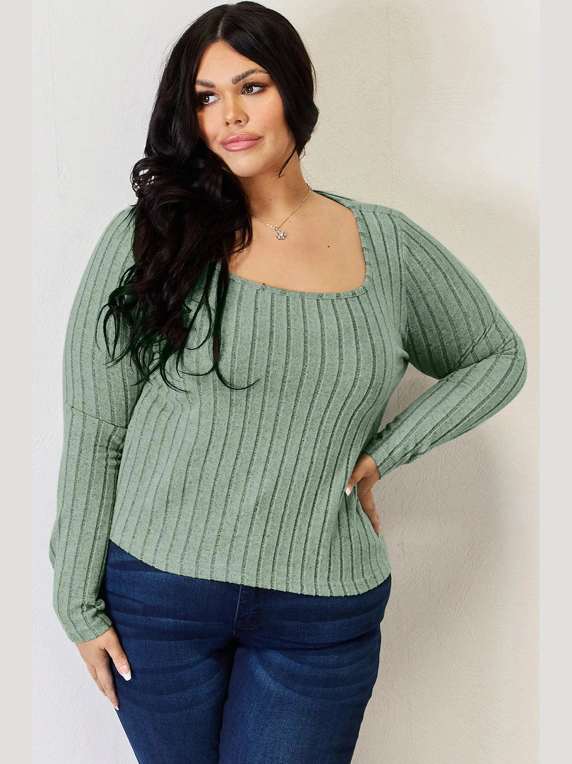 Basic Bae Full Size Ribbed Long Sleeve T-Shirt nicholesgifts
