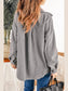 Button Up Collared Neck Long Sleeve Jacket nicholesgifts