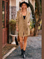 Women Collared Neck Button-Up Cardigan with Pockets nicholesgifts