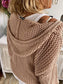 Openwork Hooded Long Sleeve Sweater nicholesgifts
