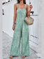 Devine Printed Wide Strap Jumpsuit with Pockets nicholesgifts
