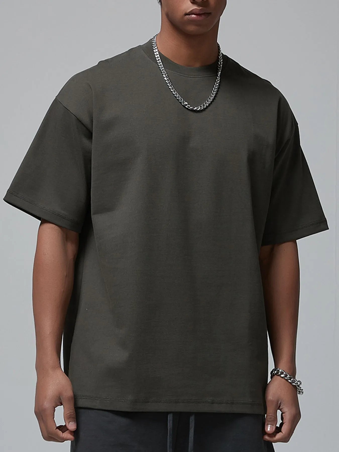 Men's Round Neck Drop Shoulder T-Shirt NicholesGifts