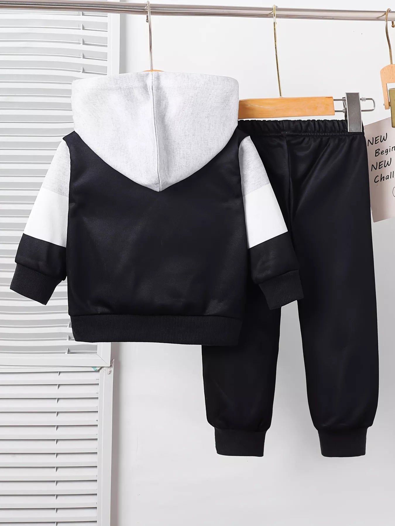 Children's Color Block Casual Hoodie & Pants Set NicholesGifts