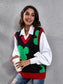 Four Leaf Clover V-Neck Sweater Vest Trendsi