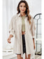 Women Tie Front Collared Neck Cutout Shacket nicholesgifts