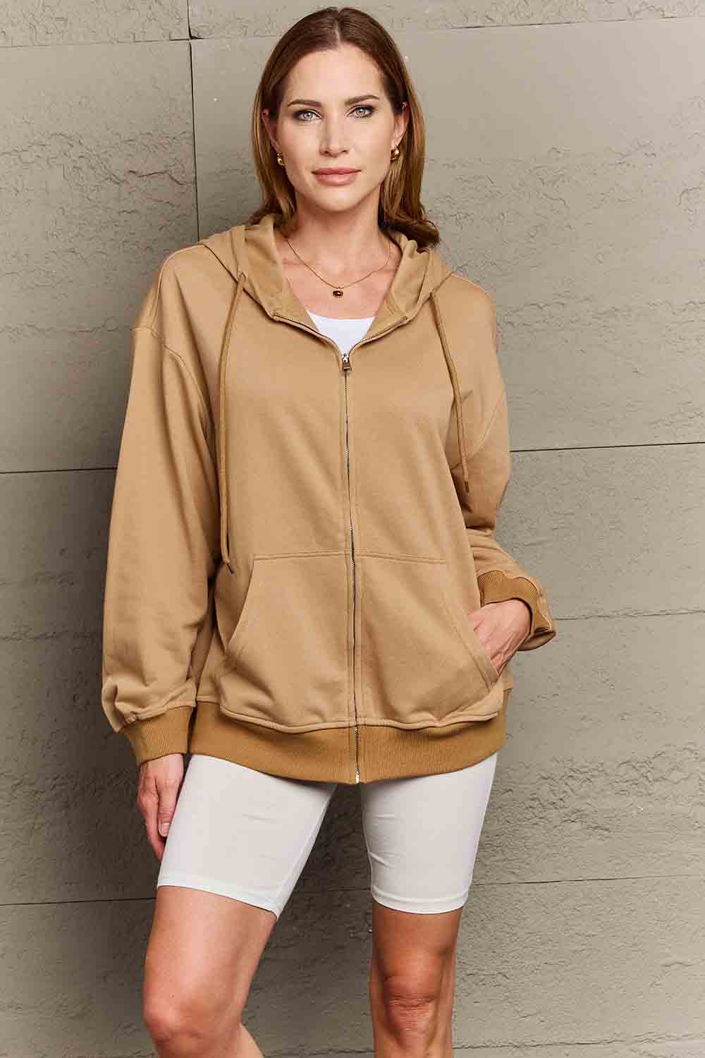 Simply Love Full Size TIGER STRONG PRIDE Graphic Hoodie Trendsi