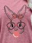 Easter Bunny Graphic Round Neck T-Shirt nicholesgifts