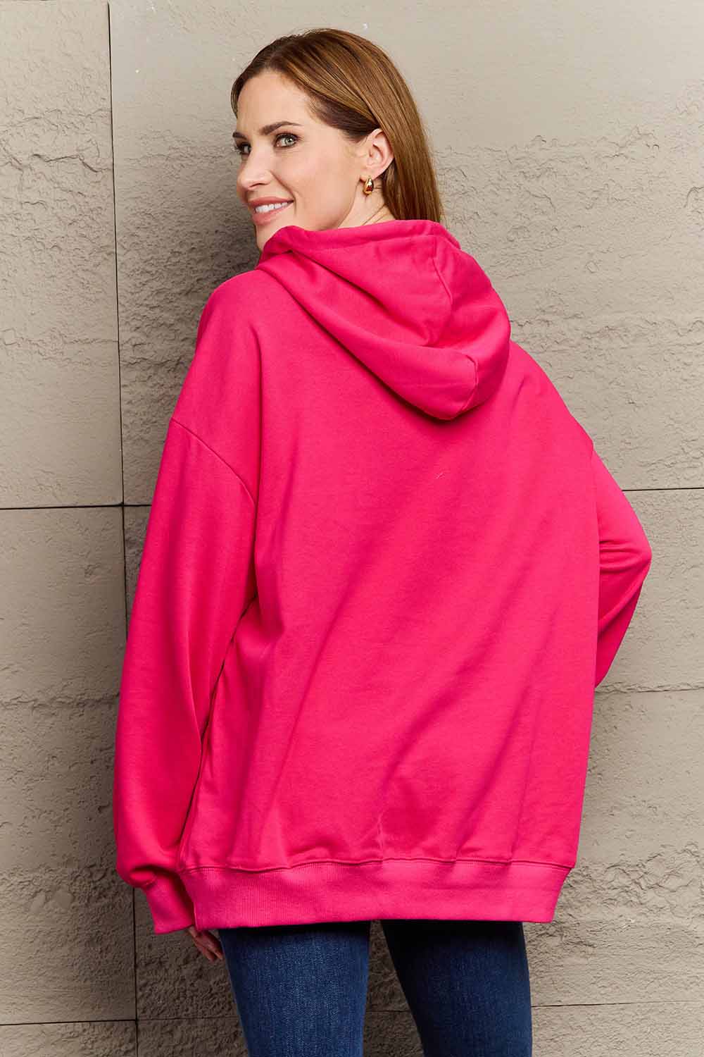 Simply Love Simply Love Full Size Dropped Shoulder Tiger Graphic Hoodie NicholesGifts