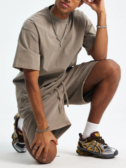 Men's Casual Oversized Cotton T-Shirt nicholesgifts
