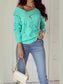 Elegant Texture V-Neck Knit Top nicholesgifts