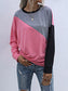 Color Block Casual Round Neck Sweatshirt nicholesgifts