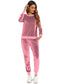 Round Neck Long Sleeve Loungewear Set with Pockets nicholesgifts