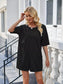 Lovelet Backless Pocketed Round Neck Half Sleeve Romper nicholesgifts
