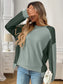 Color Block Long Sleeve Sweatshirt nicholesgifts