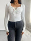 Devine Tied Long Sleeve T-Shirt nicholesgifts