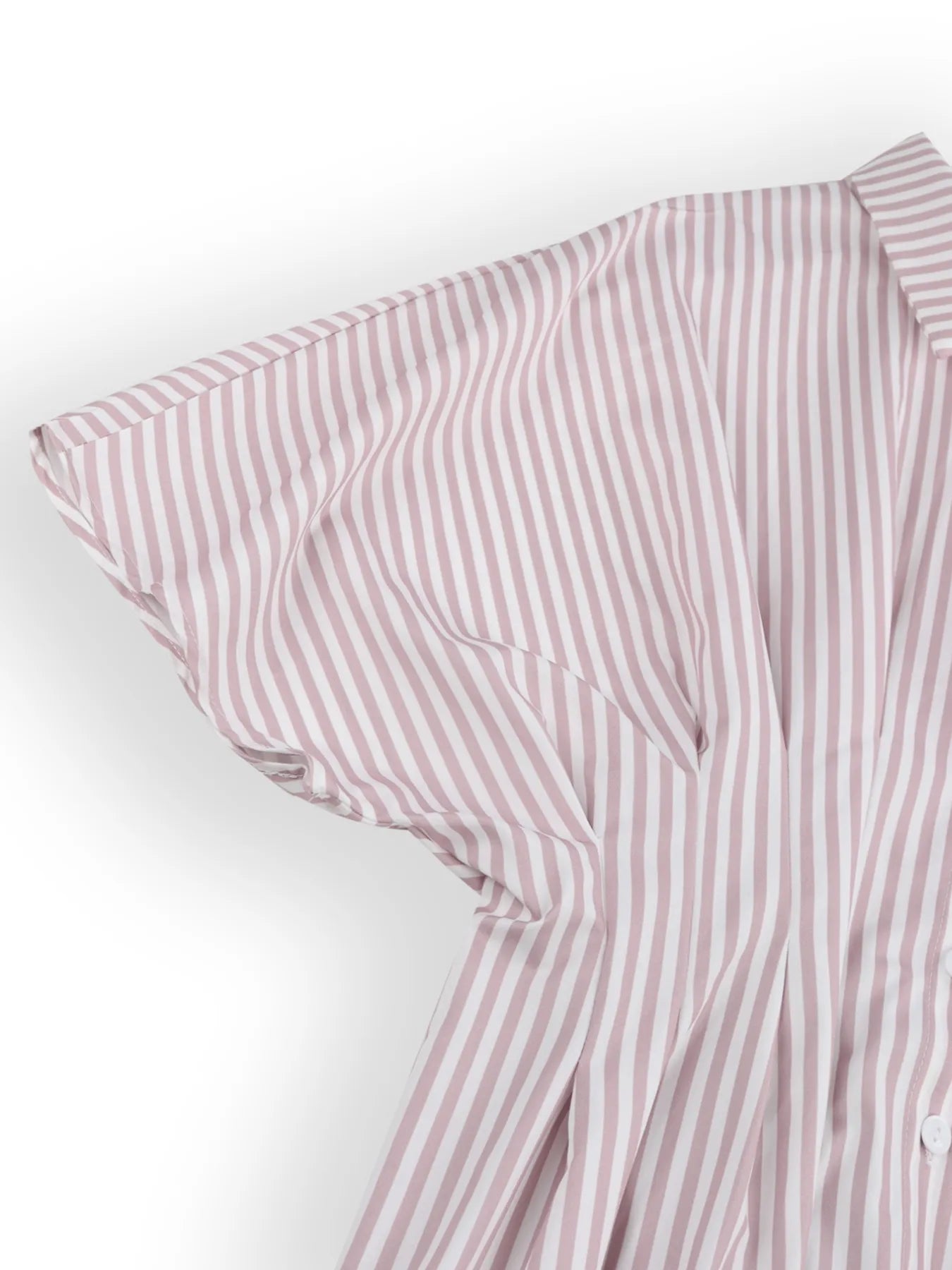 Striped Short Sleeve Button-Up Shirt