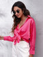 Button Up Collared Neck Long Sleeve Shirt nicholesgifts