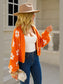Angel Wings Floral Open Front Fuzzy Cardigan nicholesgifts