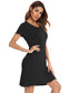 Round Neck Short Sleeve Lounge Dress nicholesgifts