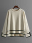 High-Low Round Neck Top and Pants Sweater Set nicholesgifts