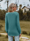 Swiss Dot V-Neck Long Sleeve Blouse nicholesgifts