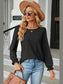 Round Neck Flounce Sleeve T-Shirt nicholesgifts