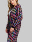 Women Open Front Fringe Hem Cardigan Sweater nicholesgifts
