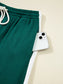 Round Neck Top and Stripe Detail Drawstring Pants Set nicholesgifts