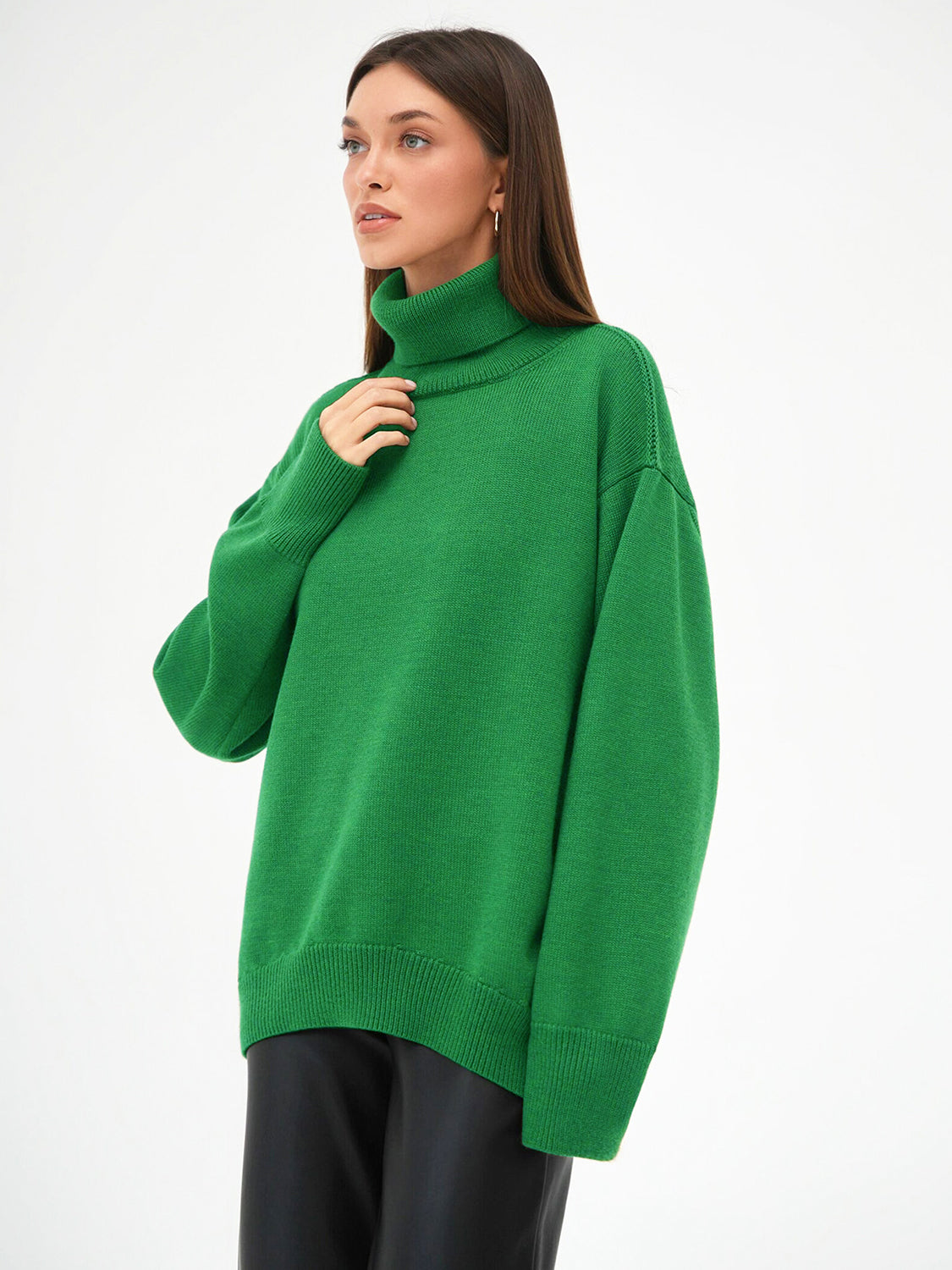 Turtleneck Long Sleeve Sweater NicholesGifts