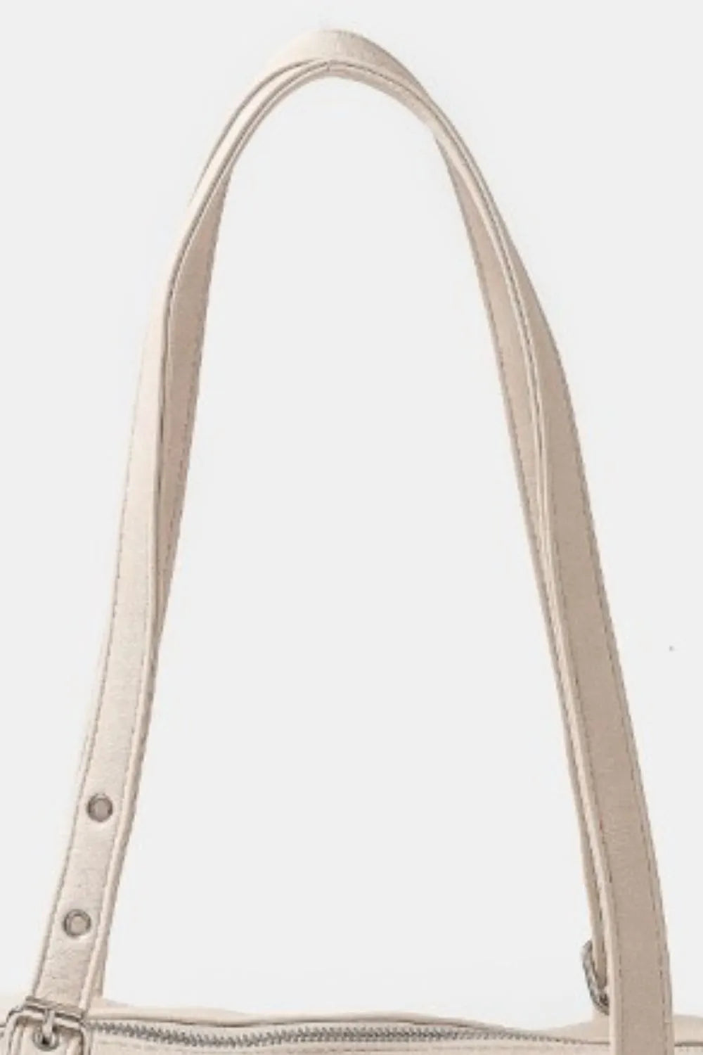 Fame Multi Grommet Belt Strap Rustic Rectangular Hand Bag Trendsi