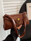 Retro Ring Decor Shoulder Bag nicholesgifts