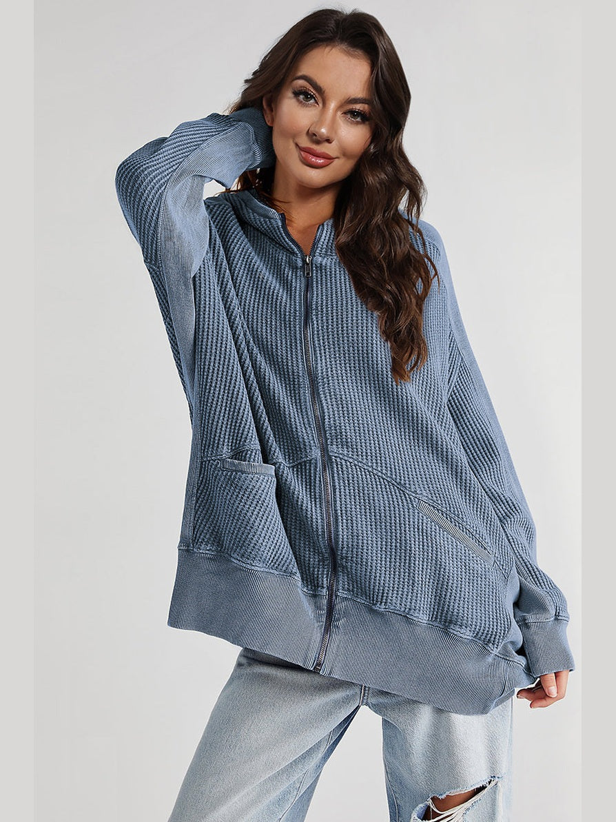 Zip-Up Long Sleeve Jacket nicholesgifts