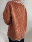 V-Neck Drop Shoulder Long Sleeve Sweater nicholesgifts