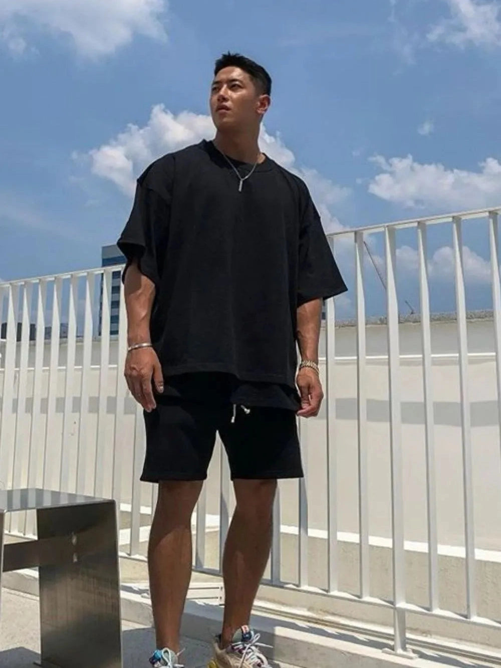 Men's Plus Size Round Neck Half Sleeve T-Shirt Trendsi