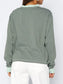 Striped Oversized Round Neck Sweatshirt nicholesgifts