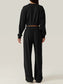 Crisscross Round Neck Top and Drawstring Pants Set nicholesgifts