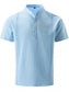Men's Full Size Button Detail Short Sleeve Shirt Plus Size nicholesgifts