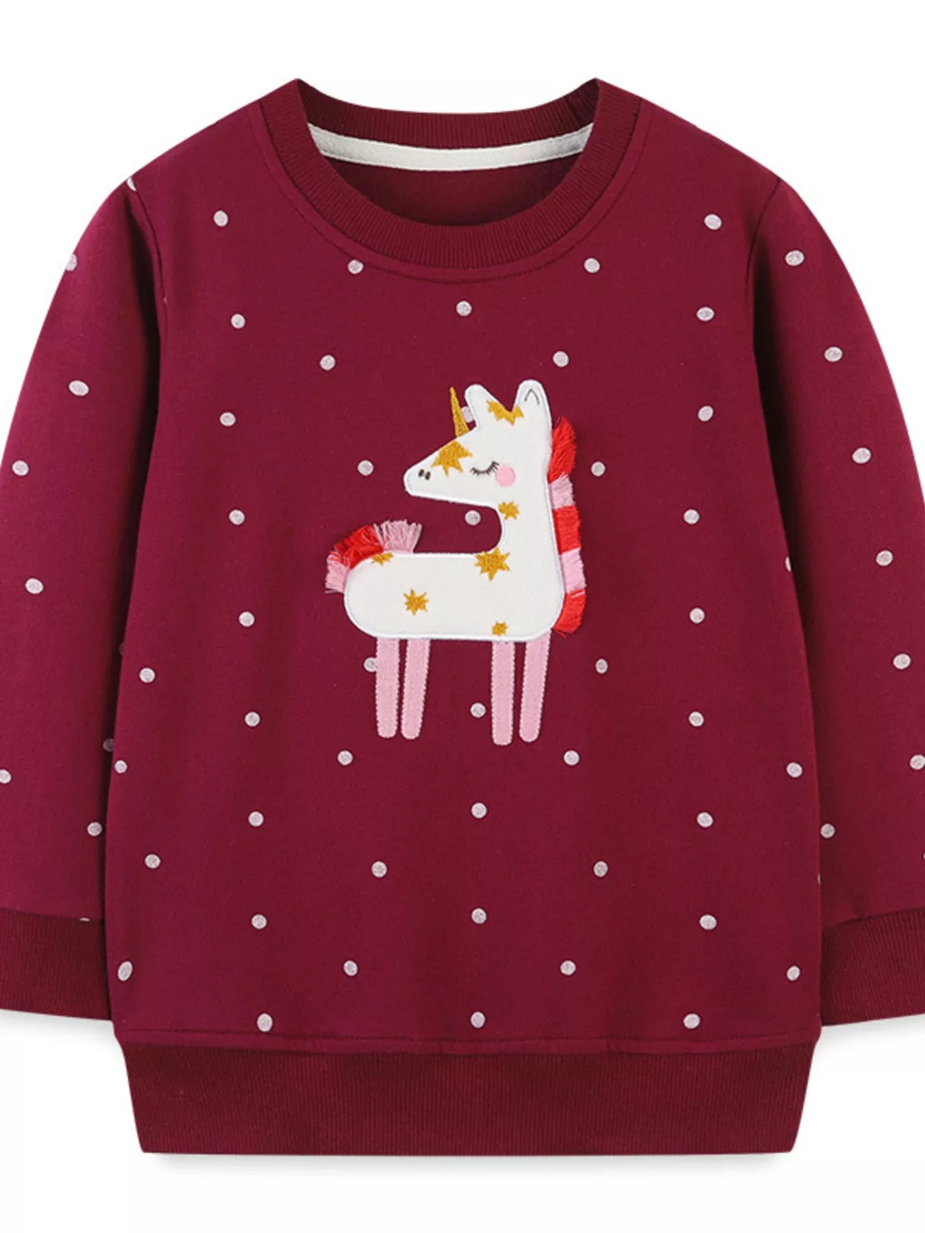 Children's Unicorn Round Neck Sweatshirt Trendsi