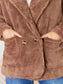 Culture Code Double Breasted Fuzzy Coat nicholesgifts
