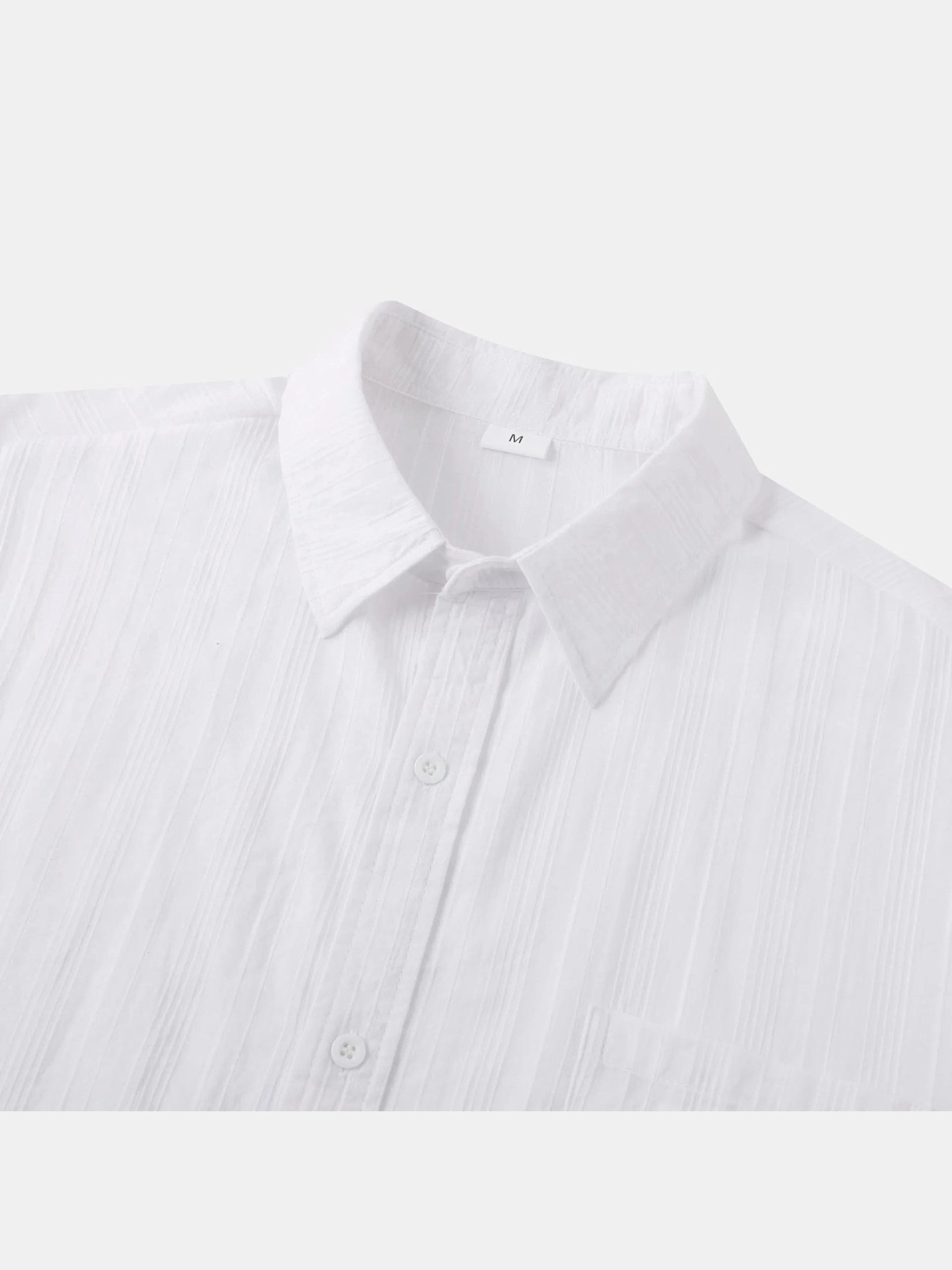 Men's Short Sleeve Button Down Shirt with Chest Pocket Trendsi