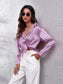 Collared Neck Buttoned Long Sleeve Shirt nicholesgifts
