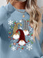 Faceless Gnomes Graphic Drop Shoulder Sweatshirt nicholesgifts